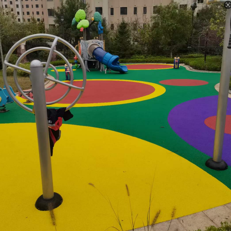 塑膠場地施工實景圖6